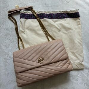 Tory Burch Kira Convertible Shoulder Bag in Devon Sand